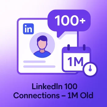 LinkedIn 100 connection 1 month old